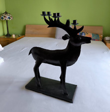 Metall Kerzen Leuchter Ständer Hirsch geschmiedet 5 Kerzen  Weihnachten Deko