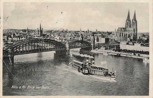 Köln blick von - ak, (50667),