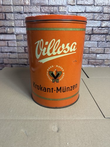 Antike blechdose villosa - antike,