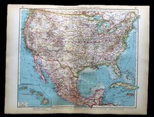 ANDREES HAND ATLAS MAP PLATE