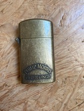 Feuerzeug Zippo mit Gravur, messingfarben, unbenutzt, 60x35x15 mm