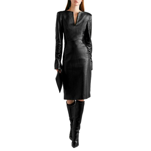 Damen echte leder - leder, kleid