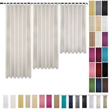2x Gardine Blickdicht Vorhänge Schlaufenschal Kräuselband Vorhang Schlafzimmer