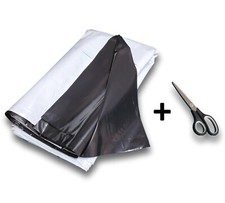 Silofolie Schwarz Weiß Folien Abdeckfolie Grow Folie Zeltfolie Gartenfolie 150µm