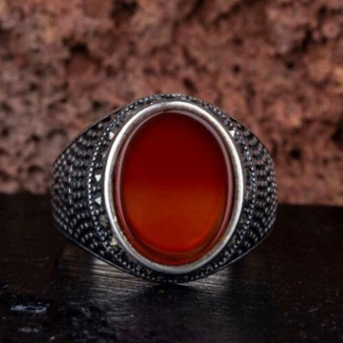 Natürlich rot onyx edelstein - natürlich,