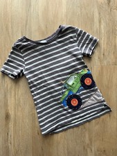 Kinder T-shirt Marke "Alana" Gr.98 in braun gestreift mit Monster Truck