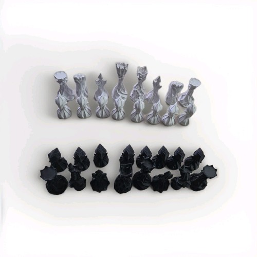 Schachfiguren kunststoff - kunststoff, 3d