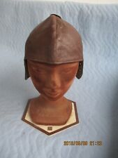 Lederhaube Flieger Kappe für Oldtimer Cabrio, kleine Größe ca. 54-56