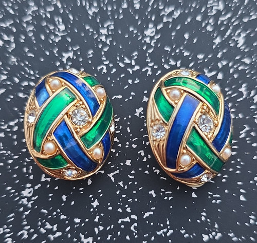 Clip ohrringe oval - ohrringe,