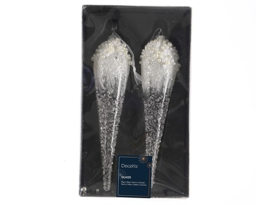 Christbaumschmuck glas 24cm - 2,
