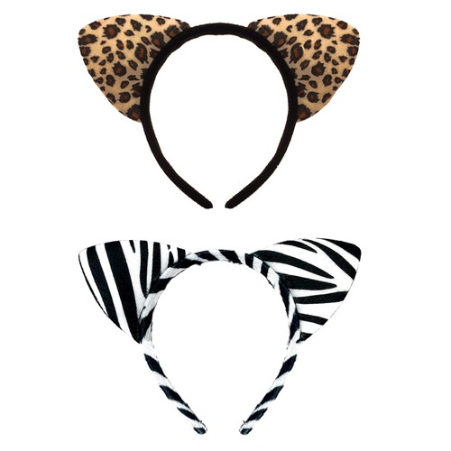 Haarreifen set leoparden - set,