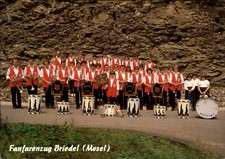 5581 BRIEDEL a.d. Mosel Fanfarenzug Gruppenfoto-AK Postkarte ungelaufen 1983