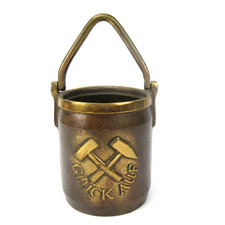 Dekoratives Bronze Gefäß Abteufkübel Bergbau Glück Auf Selfahrt-Dekor