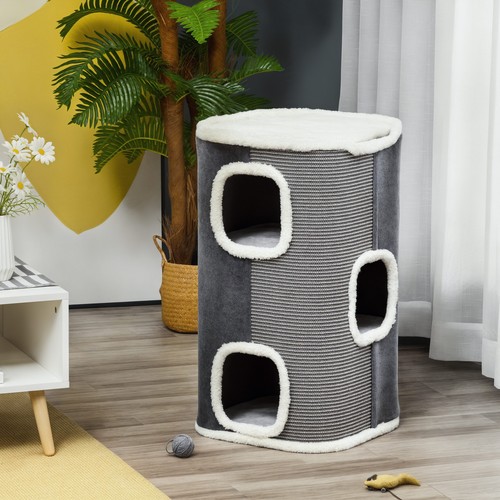 Pawhut kratztonne für katzen - pawhut,
