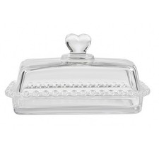 Butterdose Glas mit Deckel