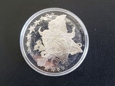 Liberia 1$ Münze 2002 PP 200 Euro neu Silber Abbildung Europa auf Stier + KAPSEL