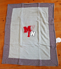 Manai Fleecedecke Babydecke Kuscheldecke grau doppellagig 95x78cm NEU