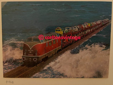 Nordsee Insel Sylt Hindenburg Damm alte Ansichtskarte Postkarte