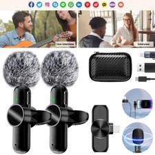 Mini Steckmikrofon Wireless Lavalier-Mikrofon Plug & Play Kabellos USB Mikrofone