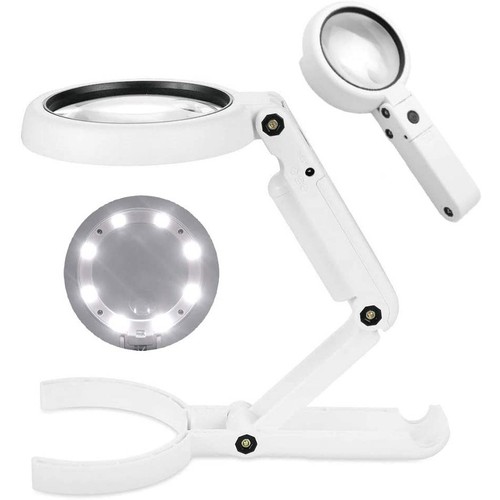 Led handlupe mit - mit, licht