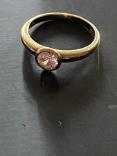 GOLDRING 333 - 8 KARAT - WOHL ZIRKONIA - GESAMTGEWICHT 1,7 Gr.