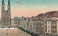 AK Halle Saale, Hallmarkt mit