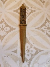 Vintage oder antiker Messing Brieföffner Skorpion 22 Cm