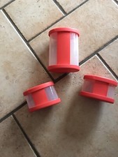 Tupperware Orient-Express 1 Großer Und Zwei Kleine Rot Rar