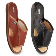 Hausschuhe Herren Leder offen