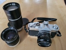 konica autoreflex A, analoge Spiegelreflex Kamera incl. 3 Objektiven