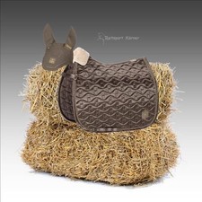 Eskadron HERITAGE Schabracke " SATIN EMBLEM " im Set, plaza taupe, Dressur, Warm