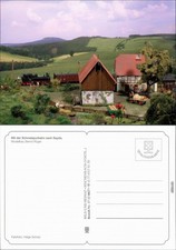 Ansichtskarte  Mit der Schmalspurbahn nach Sayda Modelleisenbahn 1999
