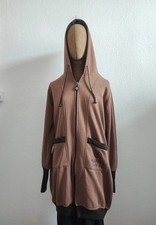 Damen Jacke mit Daumenloch Sweatjacke in Braun Größe M Outdoor