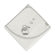 Sterntaler Kapuzenbadetuch Schaf Stanley perlweiß 80x80 cm Art-Nr. 7101978 Neu