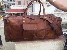 S-XXL Vintage Leder Duffle