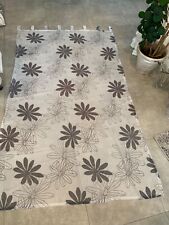 Albani Schlaufenvorhang Voile Transparent Gardine Vorhang Schlaufen Blumen Schal