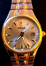 PULSAR  "VINTAGE DAMEN"''QUARZUHR **LÄUFT**RARITÄT**GOLD**TOP ZUSTAND**SCHÖN***