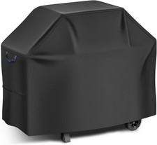 YOOFAN Grillabdeckung wasserdicht für Gasgrill 145x61x117cm Schwarz Kordelzug