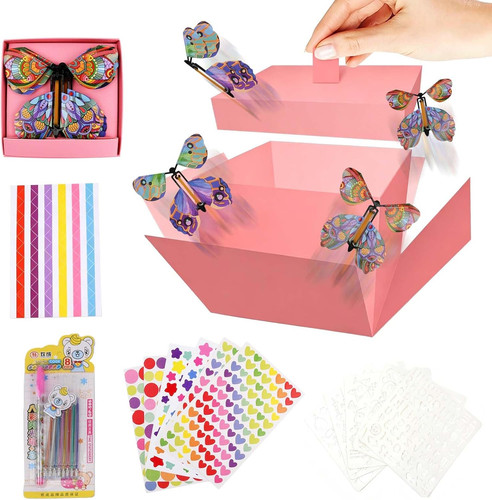Pink schmetterlingsbox - pink,