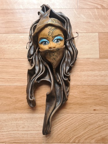 Leder wandmaske orient - wandmaske,