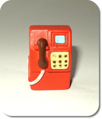 Miniatur telefon wandtelefon - miniatur, telefon,