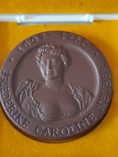 Medaille, Friederike Caroline Neuber, Böttger Steinzeug, Meissen,