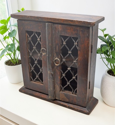 Vintage holz wandhängeschrank - holz,