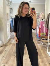 Soyaconcept SC-ANDINE 2 T-Shirt Oberteil Schwarz Glitzer versch. Größen (I2)