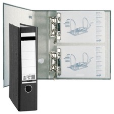 3er Sparpack Doppelordner 8 cm breit - farbig sortiert – 2. Wahl / B-Ware