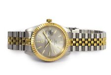 CAVADINI Herrenuhr Leonardo CV-330JN Datum Bi-color Band 5-reihig Pearl XL grau