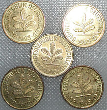 5 Pfennig 1995 A D F G J