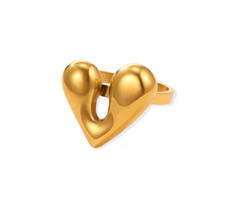 Damen Herz Ring 18K Gold