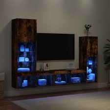 Wohnwand mit LED-Beleuchtung