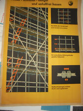 29330 DDR DEWAG Nasdala Plakat Gerüstbau Besser schneller Arbeitsschutz 1959 A2